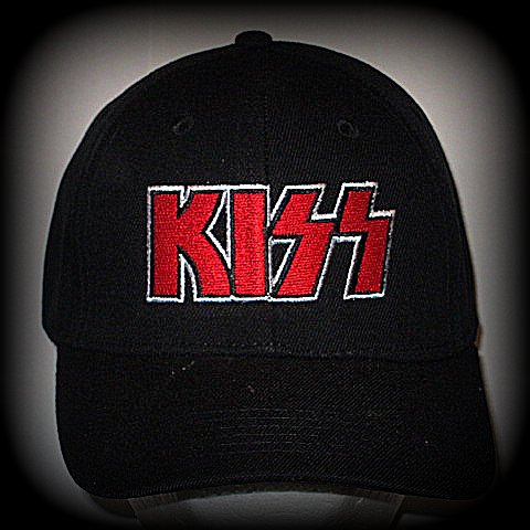 KISS - EMBROIDERED BASEBALL CAP - Adjustable Velcro Back -Unisex